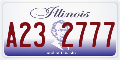 IL license plate A232777