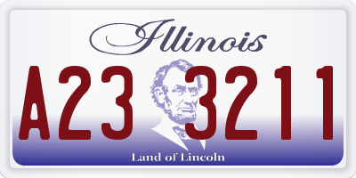 IL license plate A233211