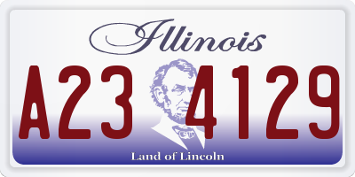 IL license plate A234129