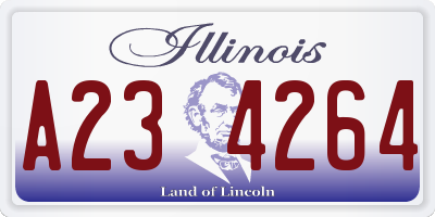 IL license plate A234264