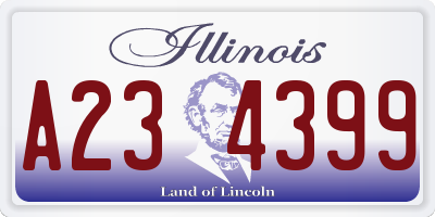 IL license plate A234399