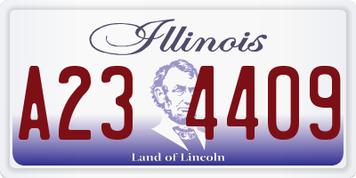 IL license plate A234409