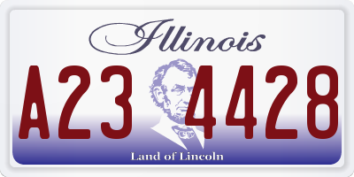 IL license plate A234428