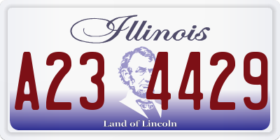 IL license plate A234429