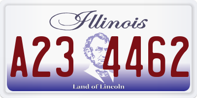 IL license plate A234462