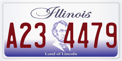 IL license plate A234479
