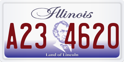 IL license plate A234620