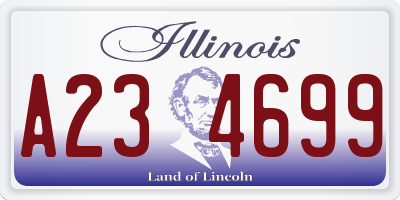 IL license plate A234699