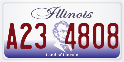 IL license plate A234808