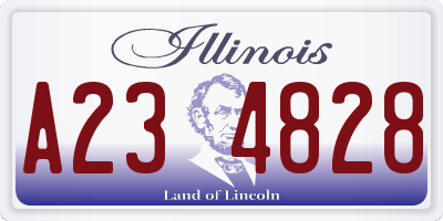 IL license plate A234828