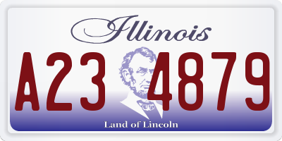 IL license plate A234879