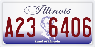 IL license plate A236406
