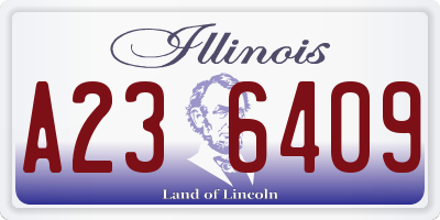 IL license plate A236409