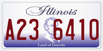 IL license plate A236410