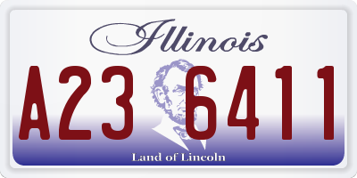 IL license plate A236411