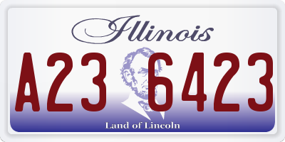 IL license plate A236423