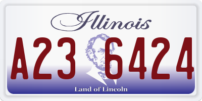 IL license plate A236424