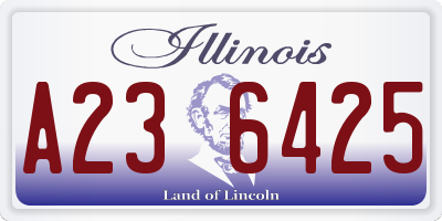 IL license plate A236425