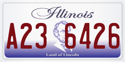 IL license plate A236426
