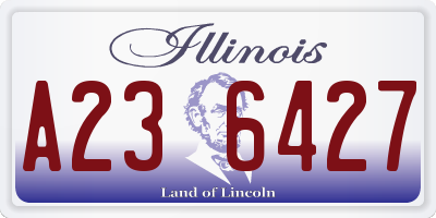 IL license plate A236427