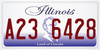IL license plate A236428