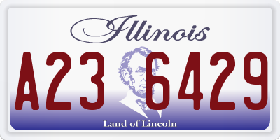 IL license plate A236429