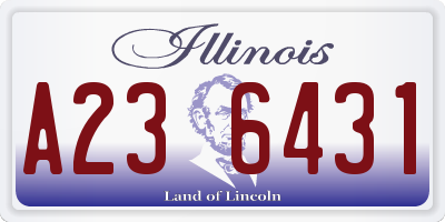 IL license plate A236431