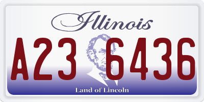 IL license plate A236436