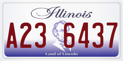 IL license plate A236437