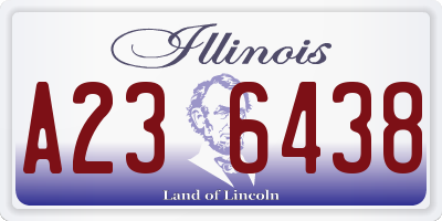 IL license plate A236438
