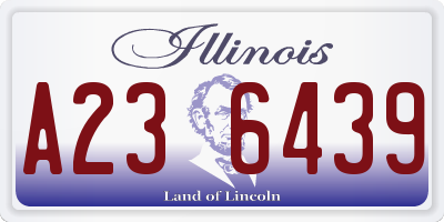 IL license plate A236439