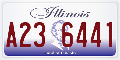 IL license plate A236441