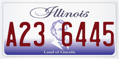 IL license plate A236445