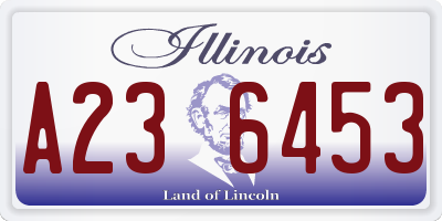 IL license plate A236453