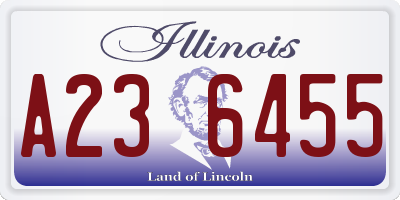IL license plate A236455
