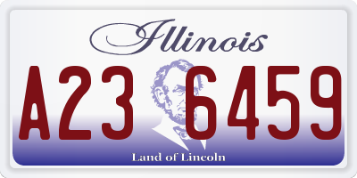 IL license plate A236459