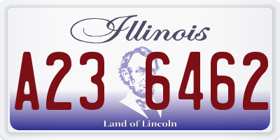 IL license plate A236462