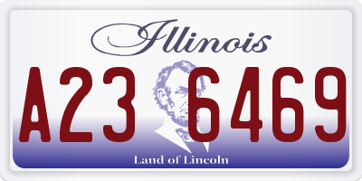 IL license plate A236469