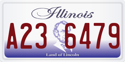 IL license plate A236479