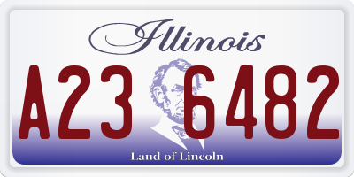 IL license plate A236482