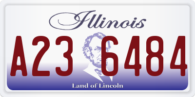 IL license plate A236484