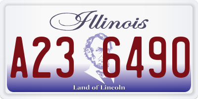 IL license plate A236490