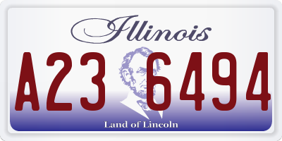 IL license plate A236494