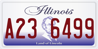 IL license plate A236499