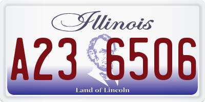 IL license plate A236506