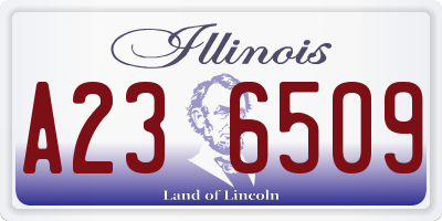 IL license plate A236509