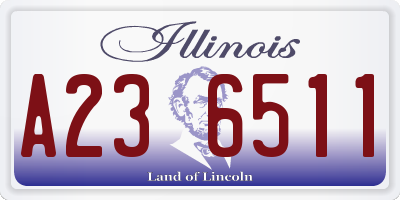 IL license plate A236511