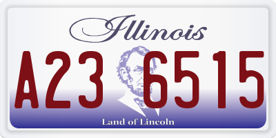 IL license plate A236515