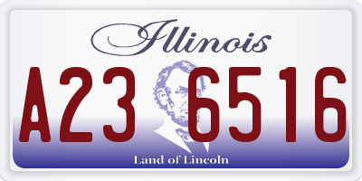 IL license plate A236516