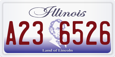 IL license plate A236526